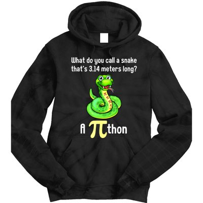 Funny Pi Day Puns Pithon Math Teacher Jokes Tie Dye Hoodie