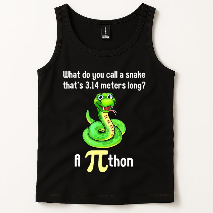 Funny Pi Day Puns Pithon Math Teacher Jokes Tank Top