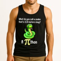 Funny Pi Day Puns Pithon Math Teacher Jokes Tank Top