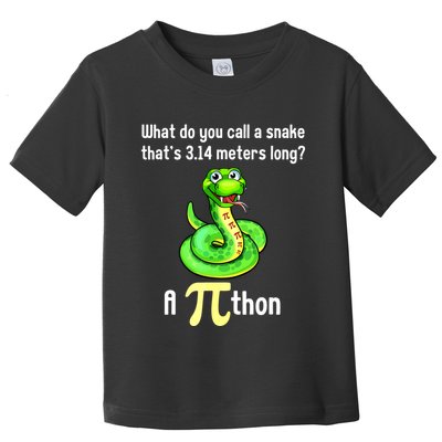Funny Pi Day Puns Pithon Math Teacher Jokes Toddler T-Shirt
