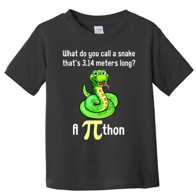 Funny Pi Day Puns Pithon Math Teacher Jokes Toddler T-Shirt