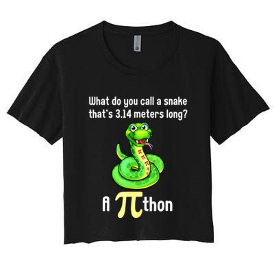 Funny Pi Day Puns Pithon Math Teacher Jokes Crop Top
