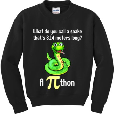 Funny Pi Day Puns Pithon Math Teacher Jokes Kids Sweatshirt