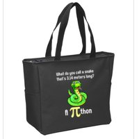 Funny Pi Day Puns Pithon Math Teacher Jokes Zip Tote Bag