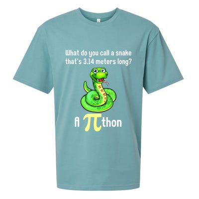 Funny Pi Day Puns Pithon Math Teacher Jokes Sueded Cloud Jersey T-Shirt