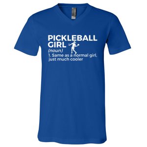 Funny Pickleball Definition Funny Gift V-Neck T-Shirt