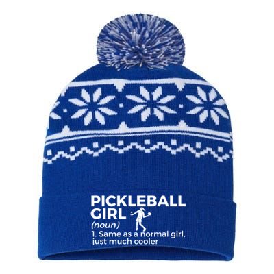 Funny Pickleball Definition Funny Gift USA-Made Snowflake Beanie