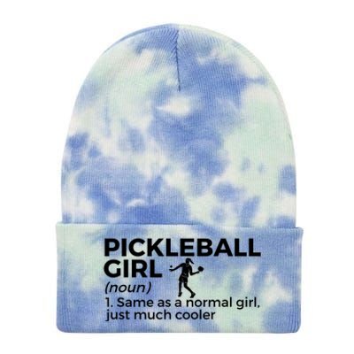 Funny Pickleball Definition Funny Gift Tie Dye 12in Knit Beanie