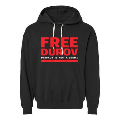 Free Pavel Durov Garment-Dyed Fleece Hoodie