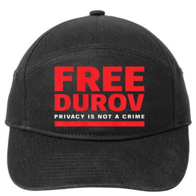 Free Pavel Durov 7-Panel Snapback Hat