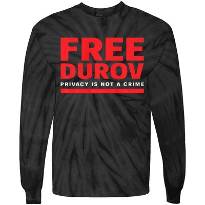 Free Pavel Durov Tie-Dye Long Sleeve Shirt