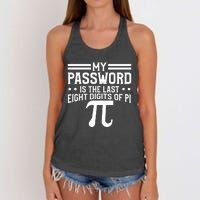 Funny Pi Day Joke Celebrate Pi Day March 14 Math And Science Meaningful Gift Women's Knotted Racerback Tank