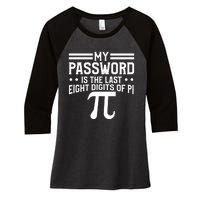 Funny Pi Day Joke Celebrate Pi Day March 14 Math And Science Meaningful Gift Women's Tri-Blend 3/4-Sleeve Raglan Shirt