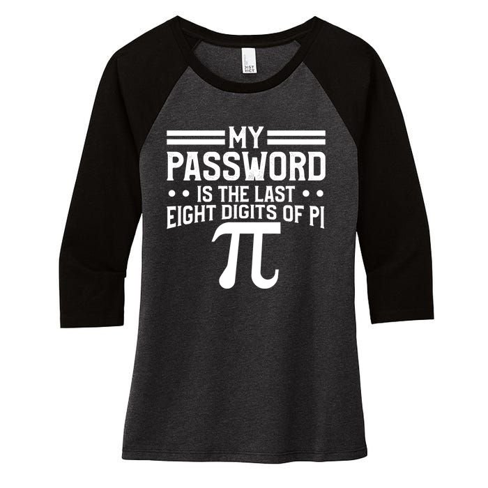 Funny Pi Day Joke Celebrate Pi Day March 14 Math And Science Meaningful Gift Women's Tri-Blend 3/4-Sleeve Raglan Shirt