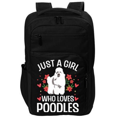 Funny Poodle Design For Girl Women Standard Poodle Lovers Impact Tech Backpack