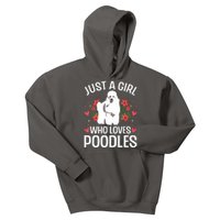 Funny Poodle Design For Girl Women Standard Poodle Lovers Kids Hoodie