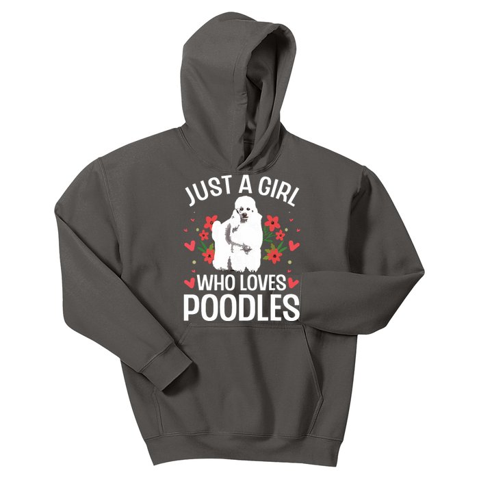 Funny Poodle Design For Girl Women Standard Poodle Lovers Kids Hoodie