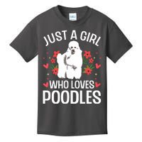 Funny Poodle Design For Girl Women Standard Poodle Lovers Kids T-Shirt