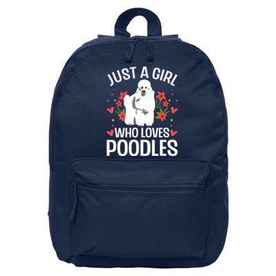 Funny Poodle Design For Girl Women Standard Poodle Lovers 16 in Basic Backpack