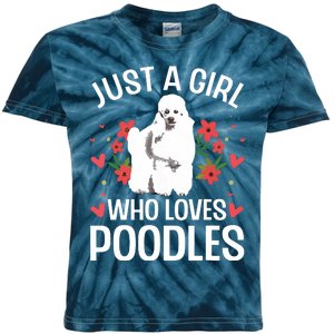 Funny Poodle Design For Girl Women Standard Poodle Lovers Kids Tie-Dye T-Shirt