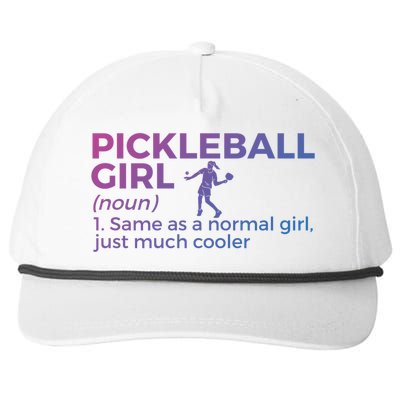 Funny Pickleball Definition Funny Gift Snapback Five-Panel Rope Hat