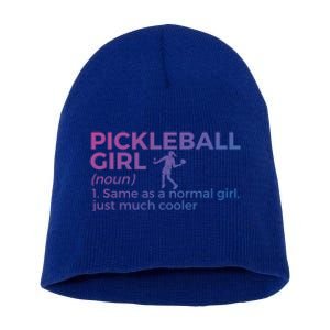 Funny Pickleball Definition Funny Gift Short Acrylic Beanie