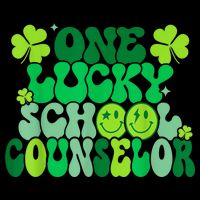 Funny Patrick's Day, Groovy Teacher One Lucky School Counselor Impact Tech Backpack