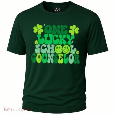 Funny Patrick's Day, Groovy Teacher One Lucky School Counselor Performance Shirt