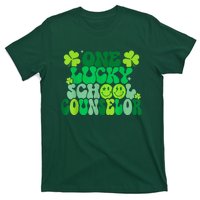 Funny Patrick's Day, Groovy Teacher One Lucky School Counselor T-Shirt