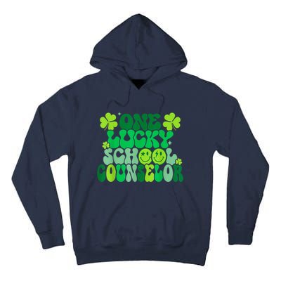 Funny Patrick's Day, Groovy Teacher One Lucky School Counselor Tall Hoodie