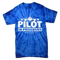 Funny Pilot Design Copilot Flight Pilot In Progress Future Funny Gift Tie-Dye T-Shirt