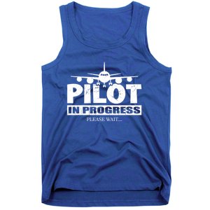 Funny Pilot Design Copilot Flight Pilot In Progress Future Funny Gift Tank Top