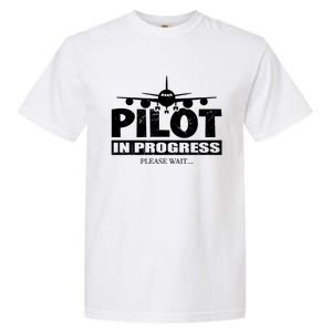 Funny Pilot Design Copilot Flight Pilot In Progress Future Funny Gift Garment-Dyed Heavyweight T-Shirt