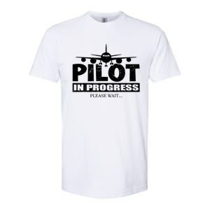 Funny Pilot Design Copilot Flight Pilot In Progress Future Funny Gift Softstyle CVC T-Shirt