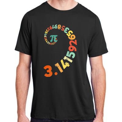 Funny Pi Day Clothing Spiral Pi Math Tee for Pi Day 3.14 Adult ChromaSoft Performance T-Shirt