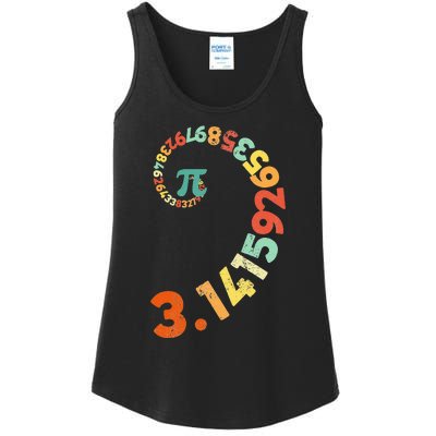 Funny Pi Day Clothing Spiral Pi Math Tee for Pi Day 3.14 Ladies Essential Tank