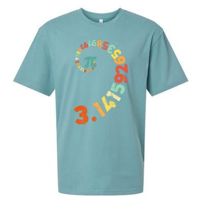 Funny Pi Day Clothing Spiral Pi Math Tee for Pi Day 3.14 Sueded Cloud Jersey T-Shirt