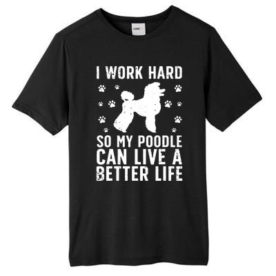 Funny Poodle Design For Men Women Kids Standard Poodle Lover Tall Fusion ChromaSoft Performance T-Shirt