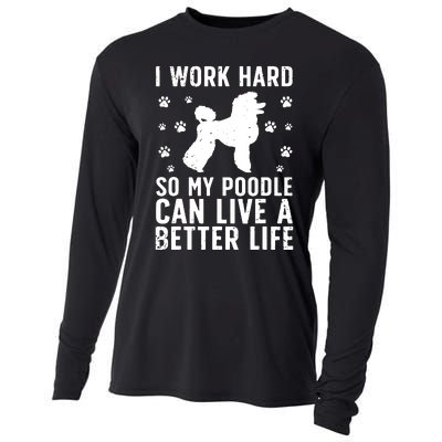 Funny Poodle Design For Men Women Kids Standard Poodle Lover Cooling Performance Long Sleeve Crew