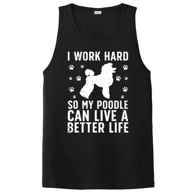 Funny Poodle Design For Men Women Kids Standard Poodle Lover PosiCharge Competitor Tank