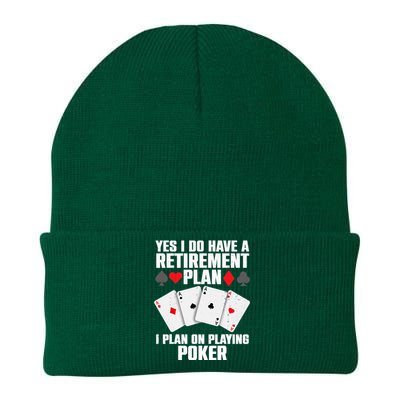 Funny Poker Design Poker Player Casino Gambler Knit Cap Winter Beanie