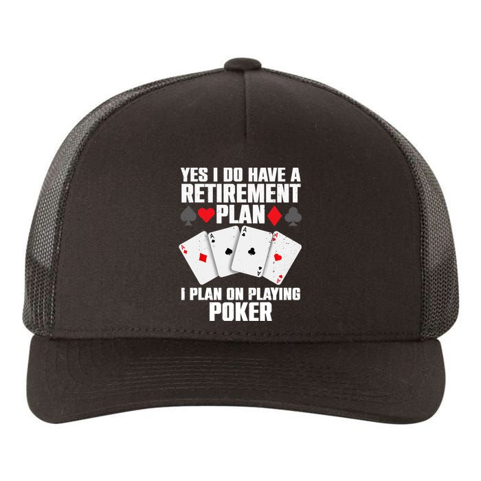 Funny Poker Design Poker Player Casino Gambler Yupoong Adult 5-Panel Trucker Hat