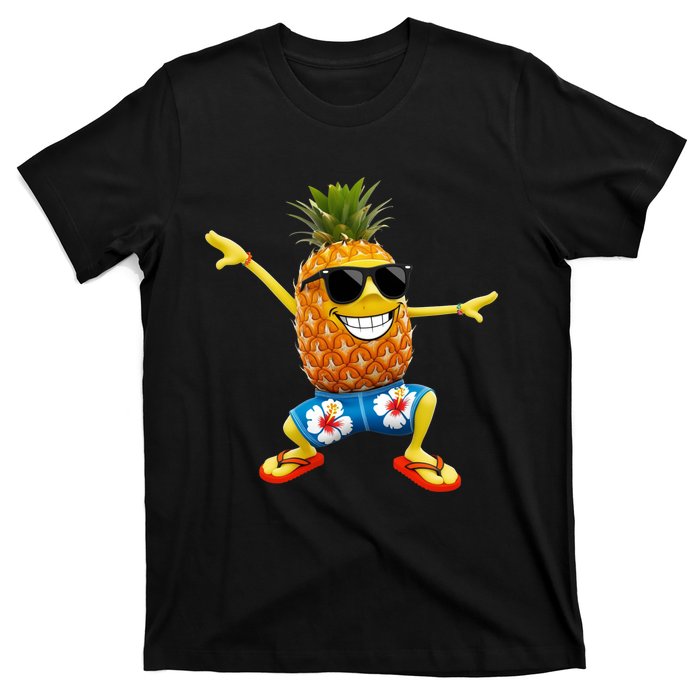 Funny Pineapple Dance Tropical And Playful Design T-Shirt