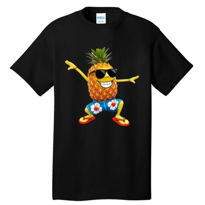 Funny Pineapple Dance Tropical And Playful Design Tall T-Shirt