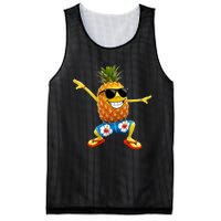 Funny Pineapple Dance Tropical And Playful Design Mesh Reversible Basketball Jersey Tank