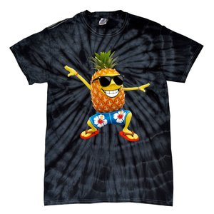 Funny Pineapple Dance Tropical And Playful Design Tie-Dye T-Shirt