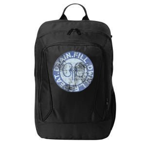 Funny Peritoneal Dialysis Nurse Kidney Disease Nursing Quote City Backpack