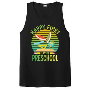 Funny Preschool Design Happy First Day Of Preschool Gift PosiCharge Competitor Tank