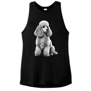 Funny Poodle Dog Miniature Poodle Toy Poodle 1995 Ladies PosiCharge Tri-Blend Wicking Tank