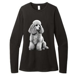 Funny Poodle Dog Miniature Poodle Toy Poodle 1995 Womens CVC Long Sleeve Shirt